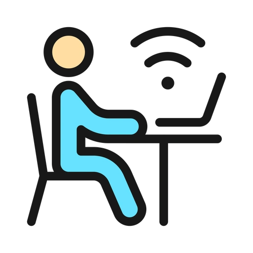 کار با لپ تاپ بی سیم