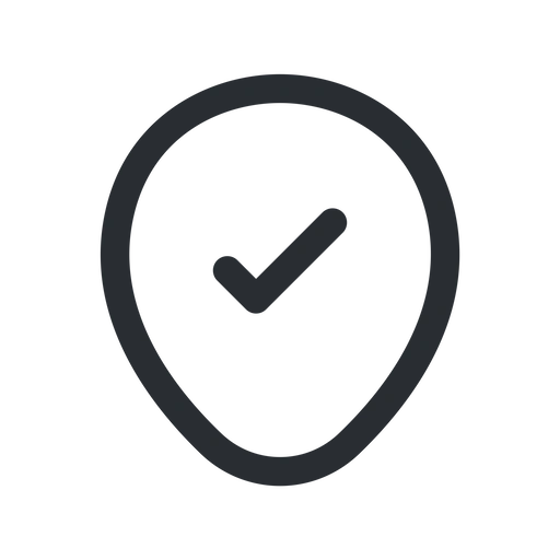 دانلود آیکون موقعیت مکانی تایید شده