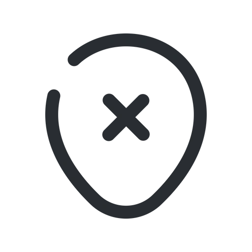 دانلود آیکون موقعیت مکانی حذف