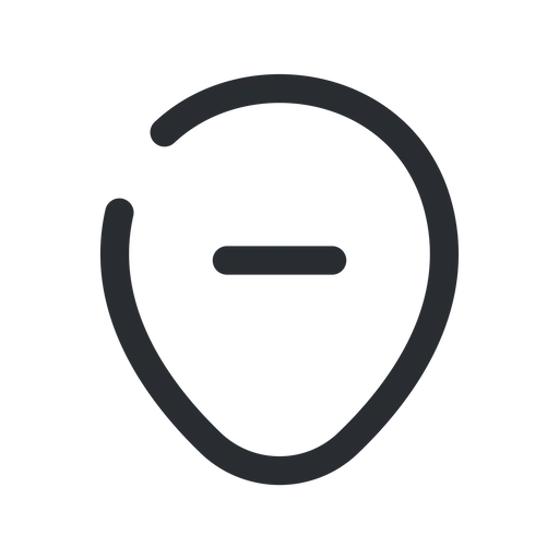 دانلود آیکون موقعیت مکانی منفی