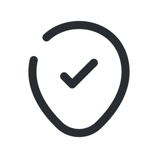 دانلود آیکون موقعیت مکانی تایید شده
