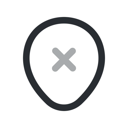 دانلود آیکون موقعیت مکانی حذف