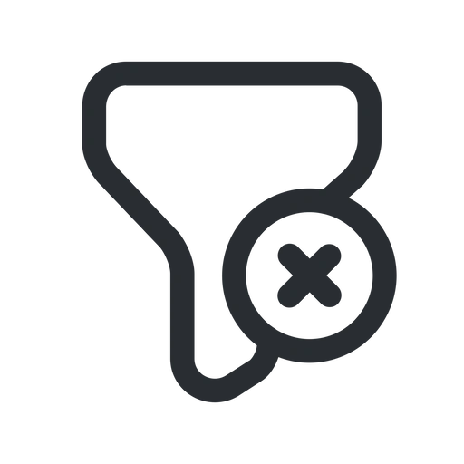 دانلود آیکون حذف فیلتر
