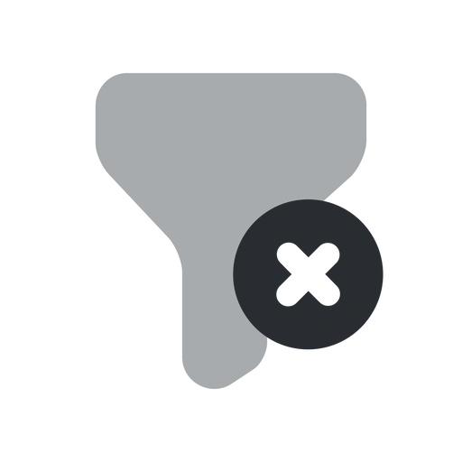 دانلود آیکون حذف فیلتر