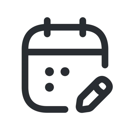 دانلود آیکون ویرایش تقویم