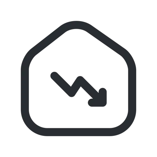 دانلود آیکون افت قیمت مسکن