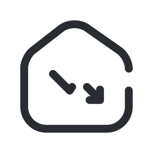 دانلود آیکون افت قیمت مسکن