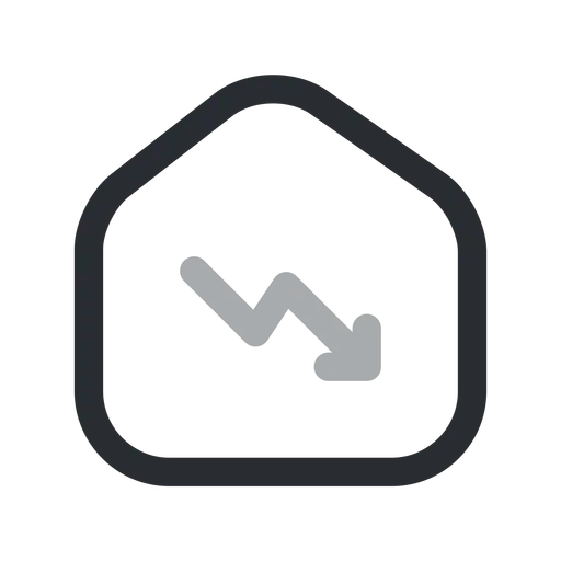 دانلود آیکون افت قیمت مسکن
