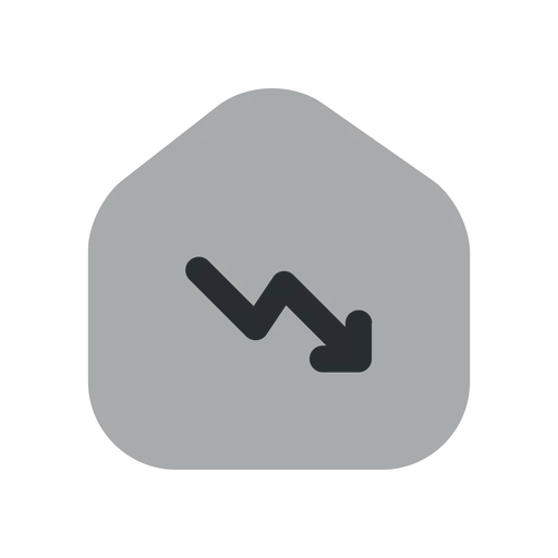 دانلود آیکون افت قیمت مسکن