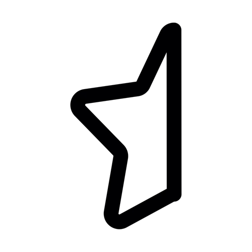 دانلود آیکون ستاره نیمه