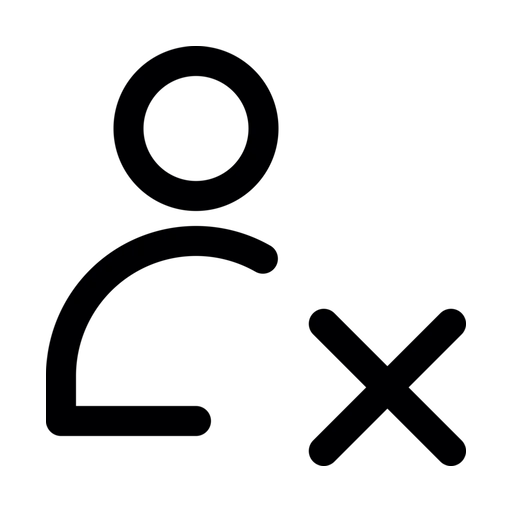 دانلود آیکون حذف کاربر