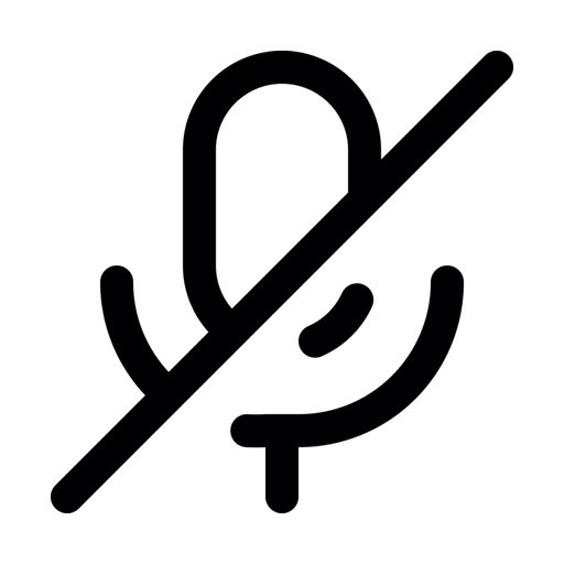 دانلود آیکون میکروفون بسته