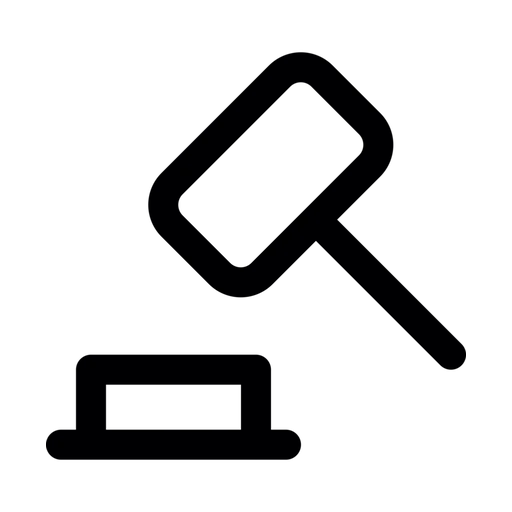 دانلود آیکون چکش قضاوت