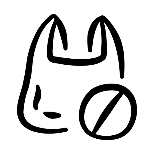 دانلود آیکون ممنوعیت استفاده از کیسه پلاستیکی
