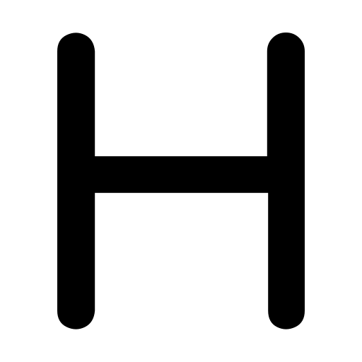 دانلود آیکون حرف h