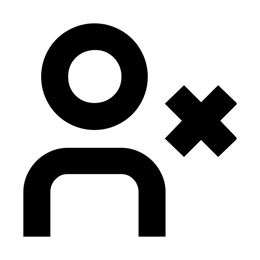 دانلود آیکون حذف کاربر