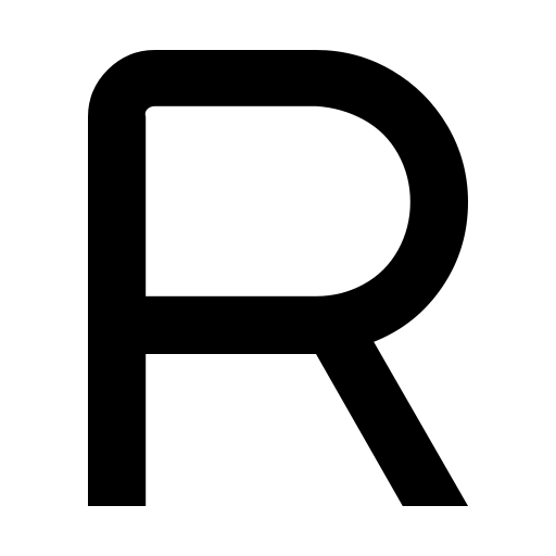دانلود آیکون حرف r