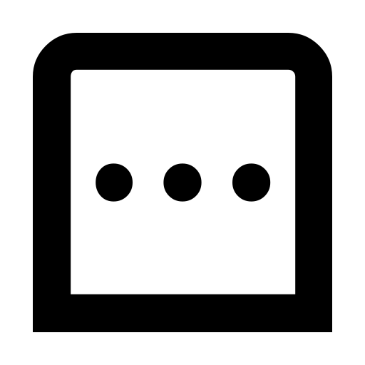 دانلود آیکون مربع سه نقطه