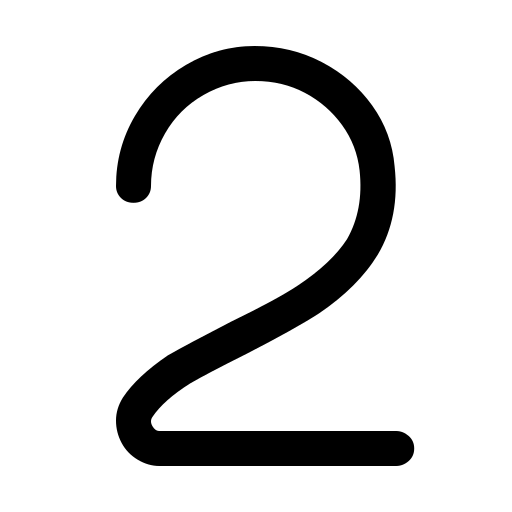 دانلود آیکون عدد دو