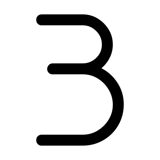 دانلود آیکون عدد سه