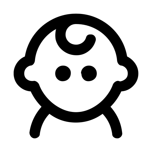 دانلود آیکون سر کودک