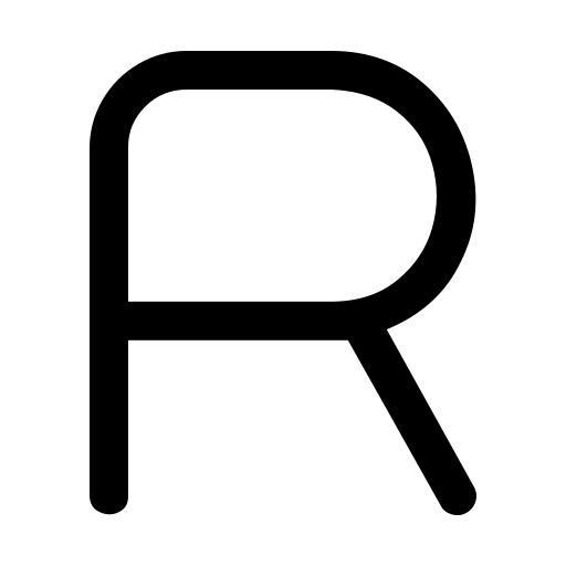 دانلود آیکون حرف r