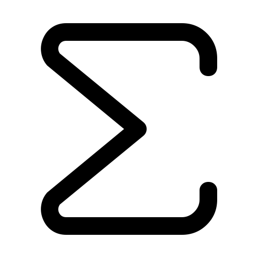 دانلود آیکون نماد سیگما