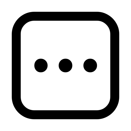 دانلود آیکون مربع سه نقطه
