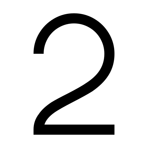 دانلود آیکون عدد دو