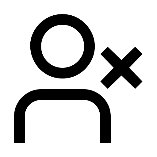 دانلود آیکون حذف کاربر