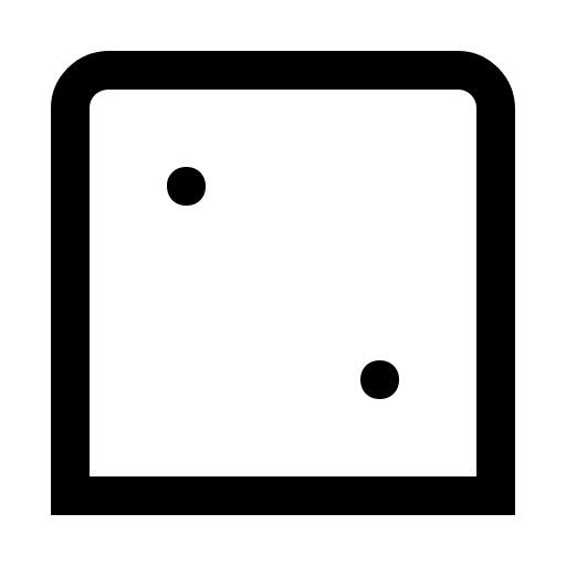 دانلود آیکون تاس عدد ۲