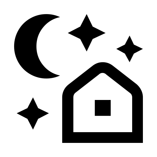 دانلود آیکون خانه در شب