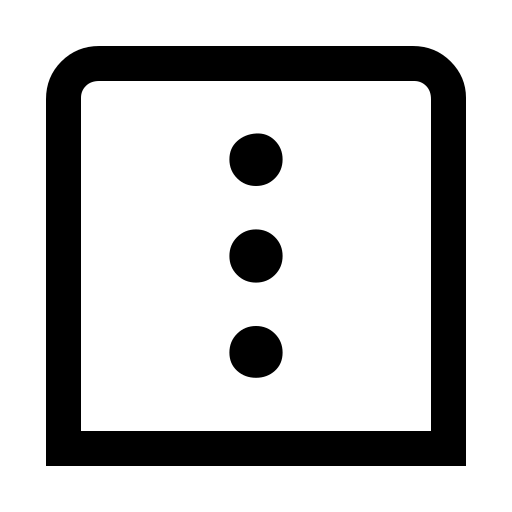 دانلود آیکون مربع سه نقطه عمودی