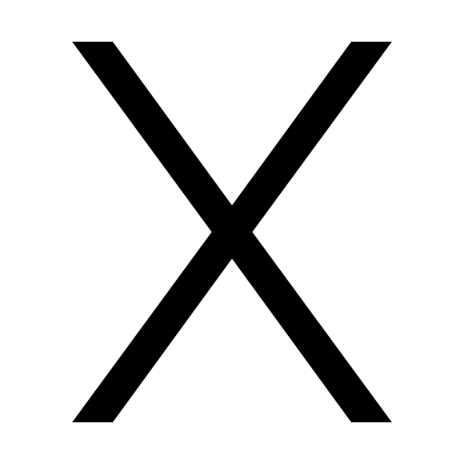 دانلود آیکون حرف X