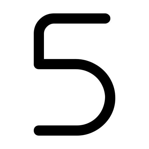 دانلود آیکون عدد پنج