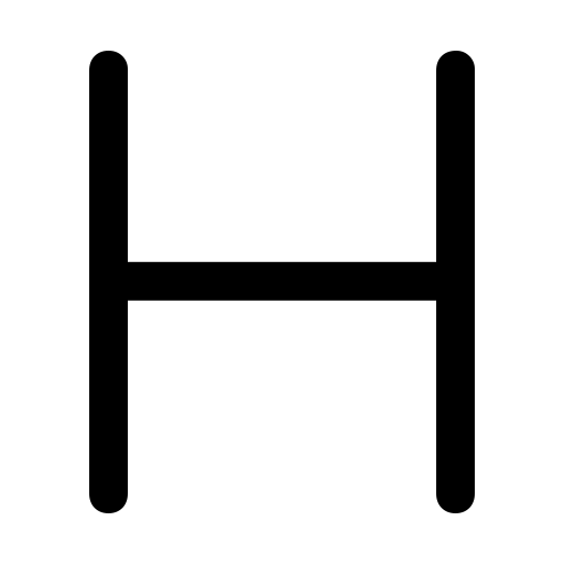 دانلود آیکون حرف h