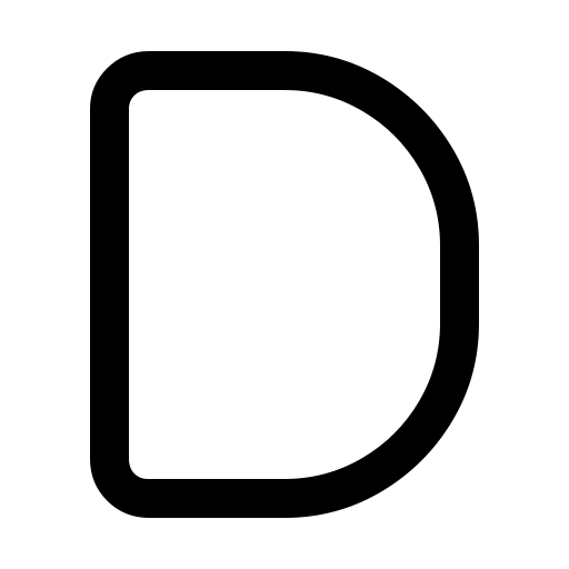 دانلود آیکون حرف د