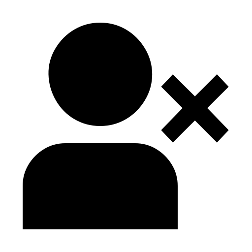 دانلود آیکون حذف کاربر