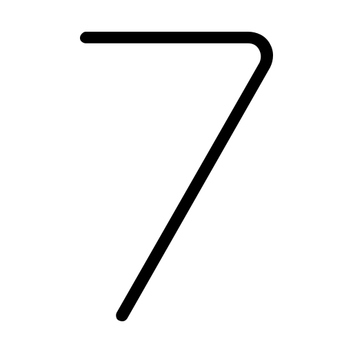 دانلود آیکون عدد هفت