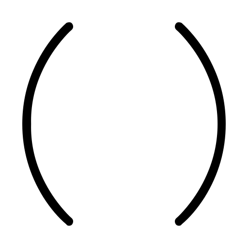 دانلود آیکون پرانتز