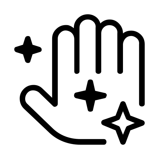 دانلود آیکون دست درخشان