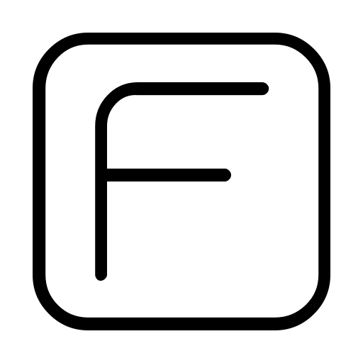 دانلود آیکون مربع F