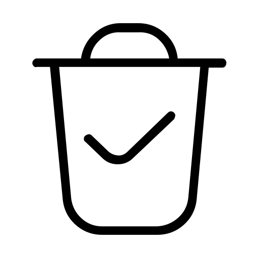 دانلود آیکون تایید حذف