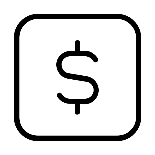 دانلود آیکون دلار (مربع)