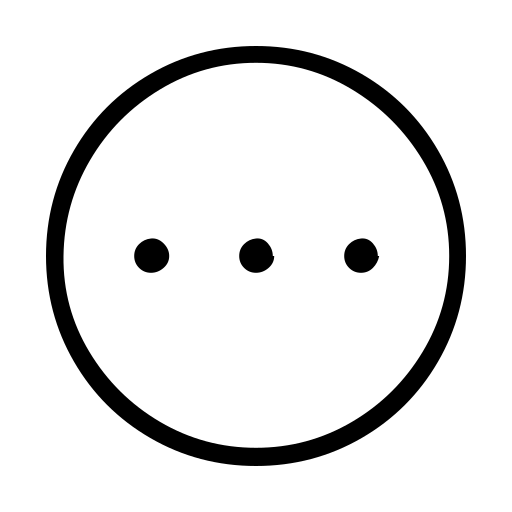 دانلود آیکون دایره سه نقطه