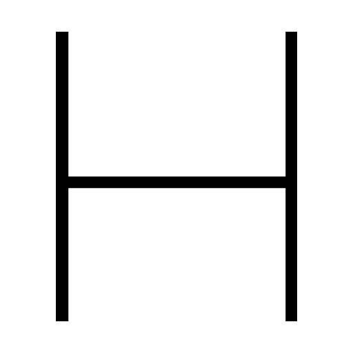 دانلود آیکون حرف h