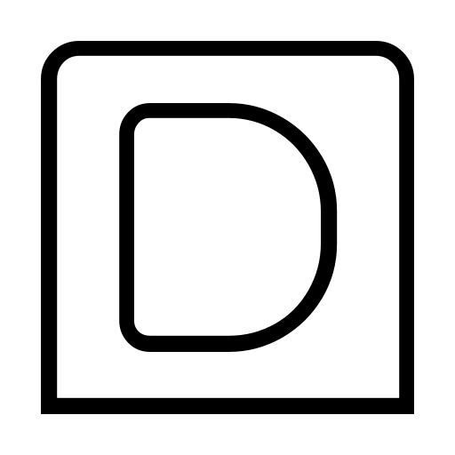 دانلود آیکون مربع D