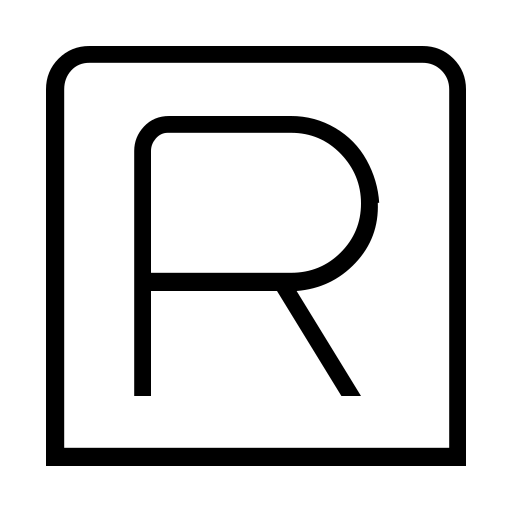 دانلود آیکون مربع حرف R