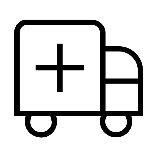 دانلود آیکون کامیون پزشکی